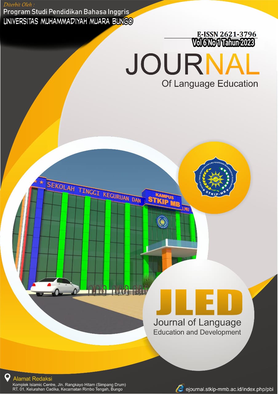 					View Vol. 6 No. 1 (2023): Vol 6 No 1 (2023): Journal of Language Education and Development (JLed)
				